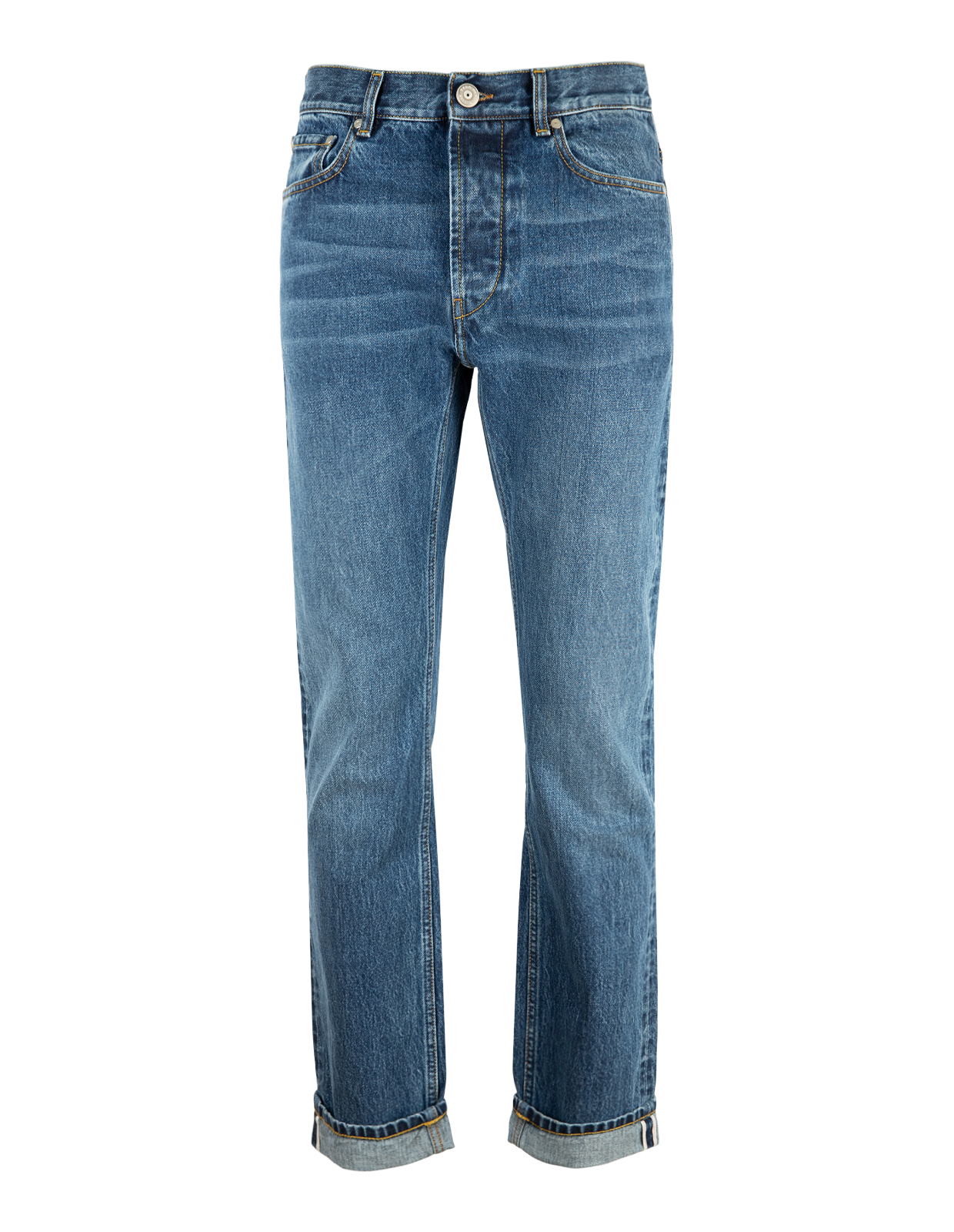 Davide Regular Jeans Mellanblå