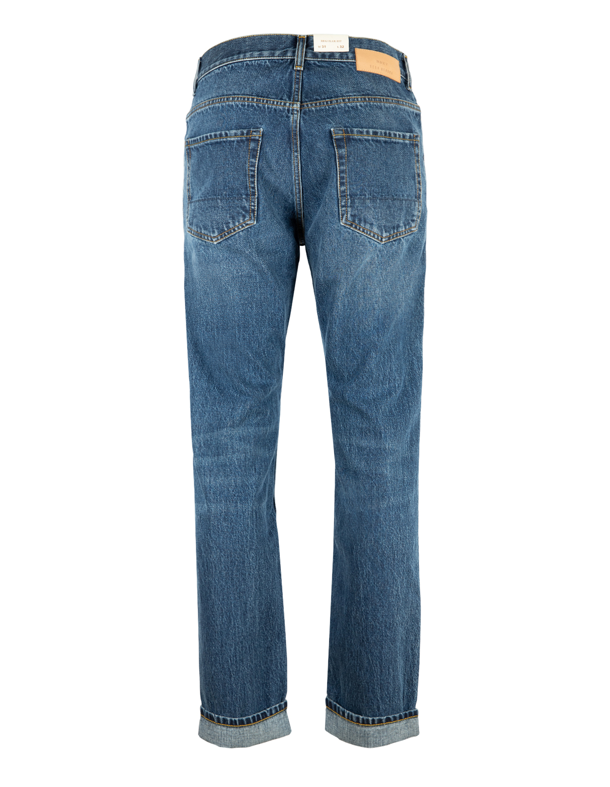 Davide Regular Jeans Mellanblå