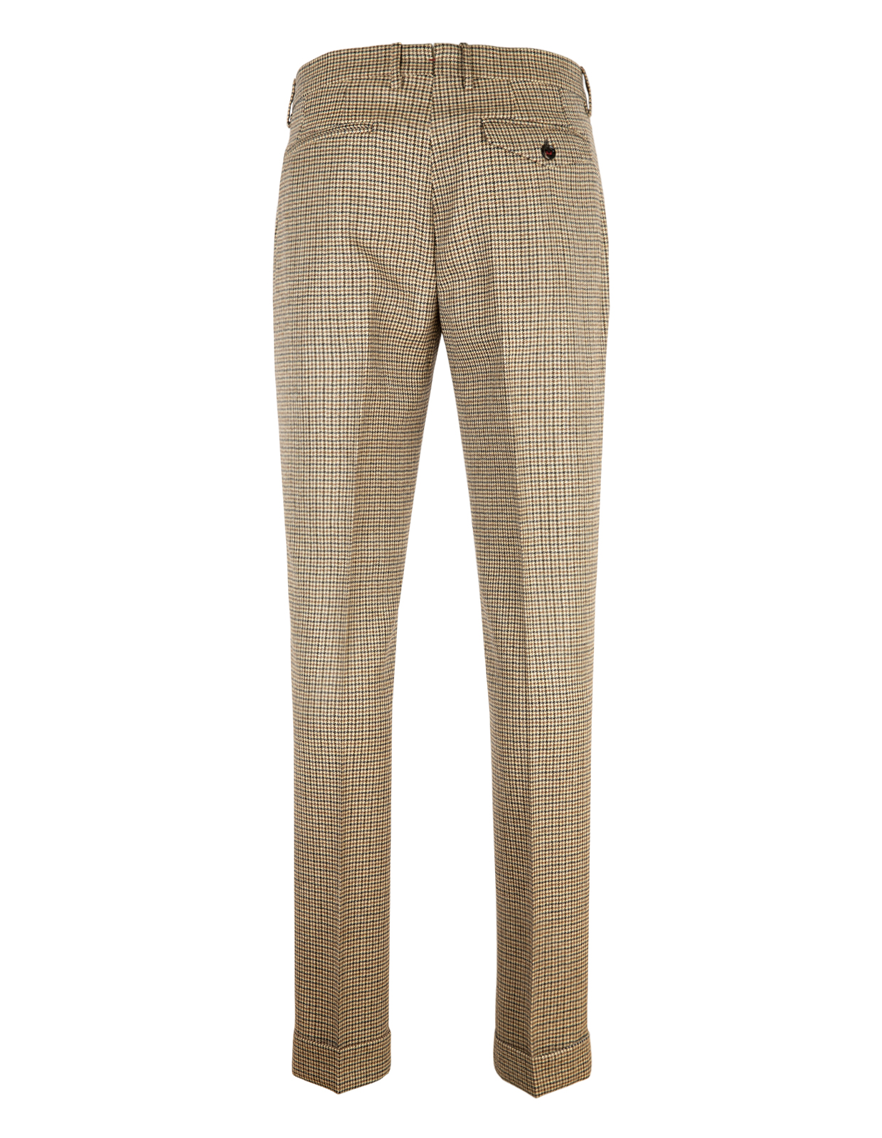 Retro 1PL Byxa Ull Hundtandsmönster Beige