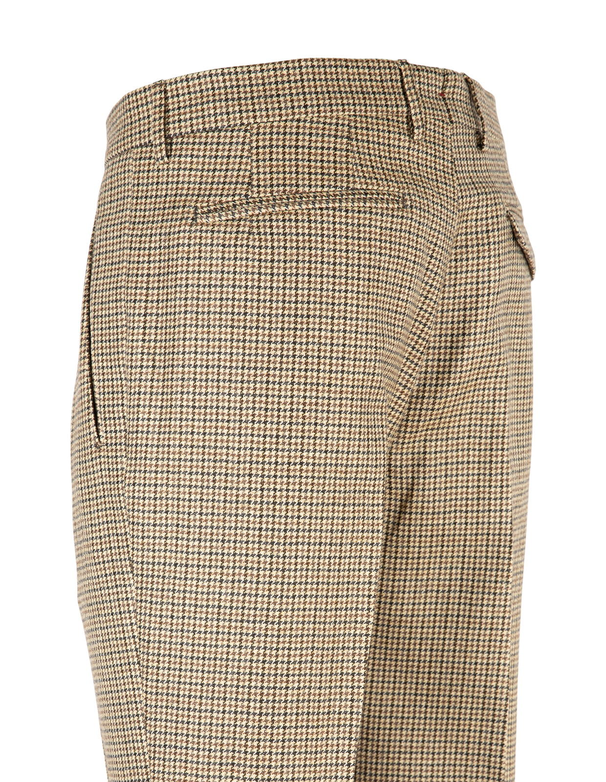 Retro 1PL Byxa Ull Hundtandsmönster Beige 54