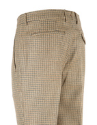 Retro 1PL Byxa Ull Hundtandsmönster Beige 54