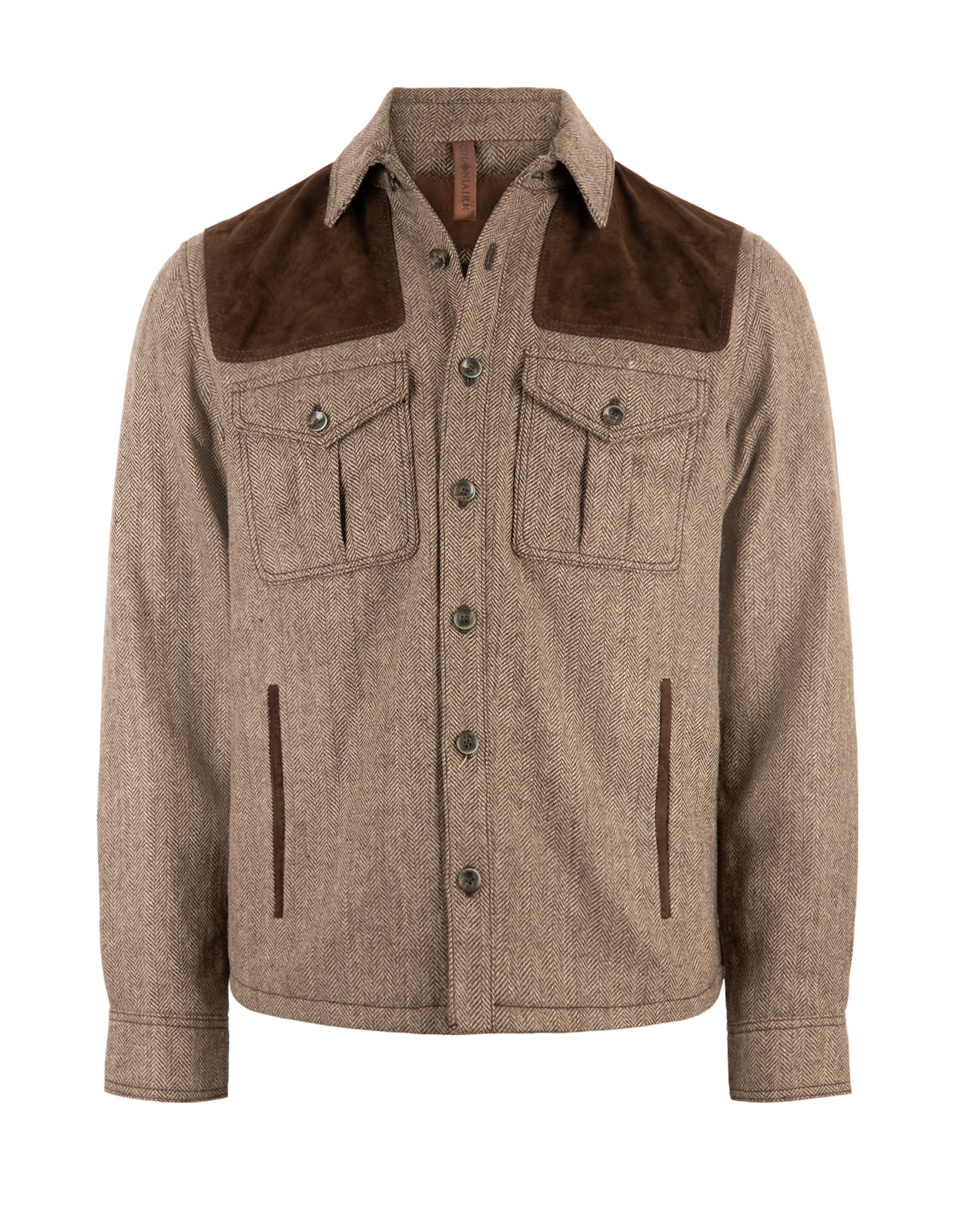 Lumberjack Tweed Skjortjacka Overshirt Mörkbrun