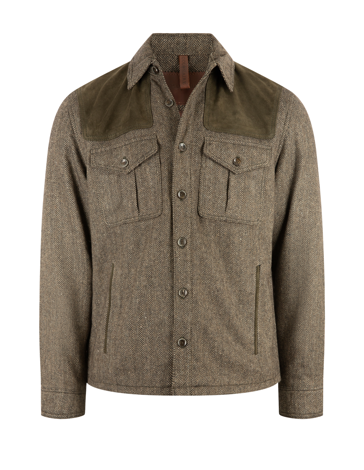 Lumberjack Tweed Skjortjacka Overshirt Mörkgrön