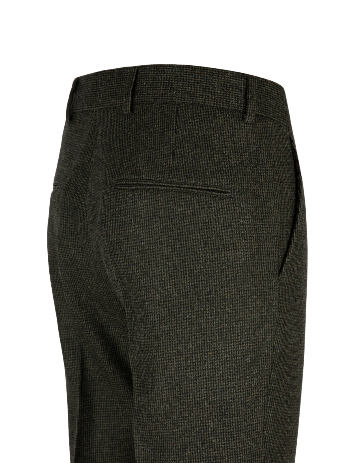 Tenuta Byxa Pepita Ullblandning Mörkgrön