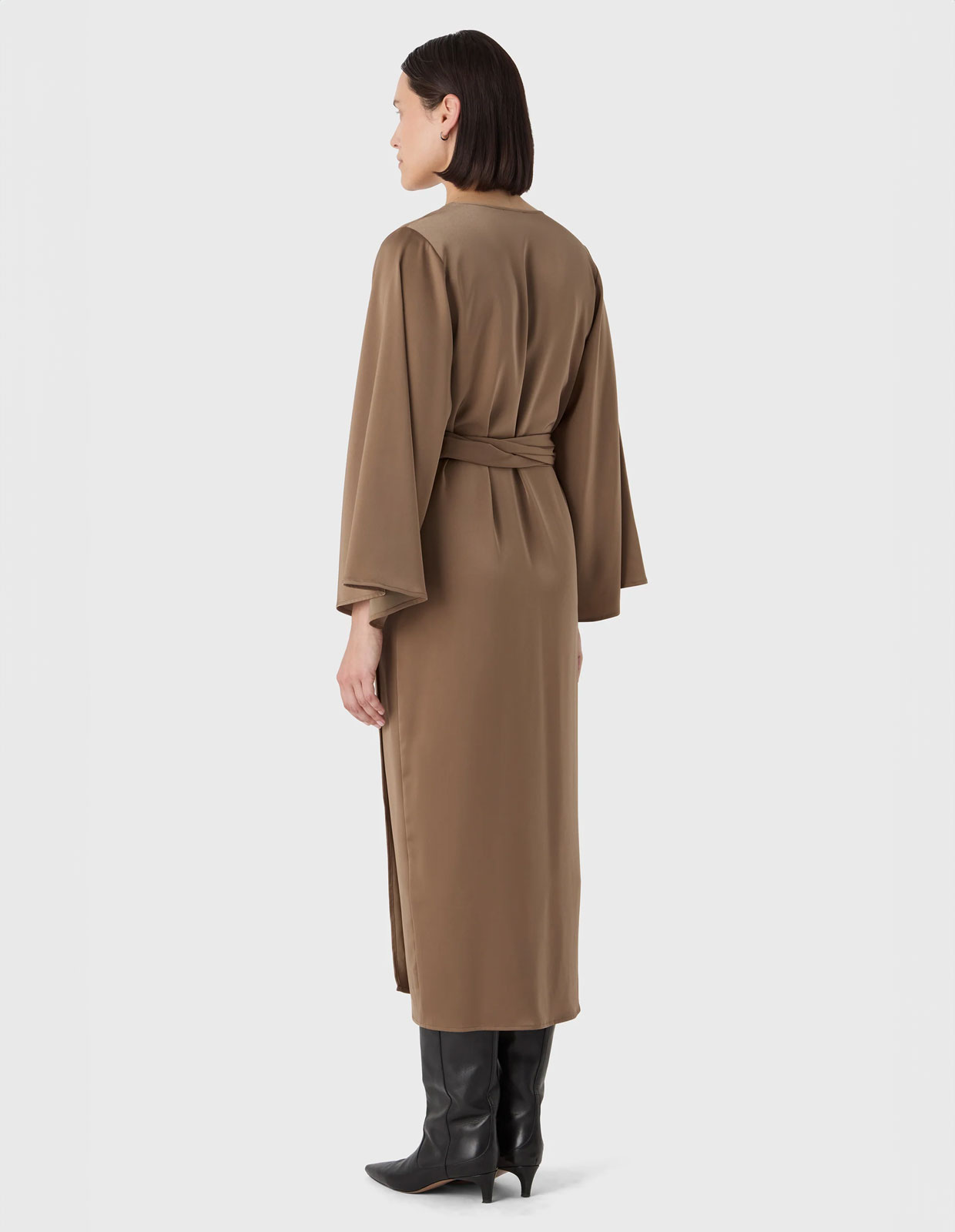 Mira Klänning Guldbrun 36