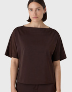 Ava Top Satin Mörkbrun 34