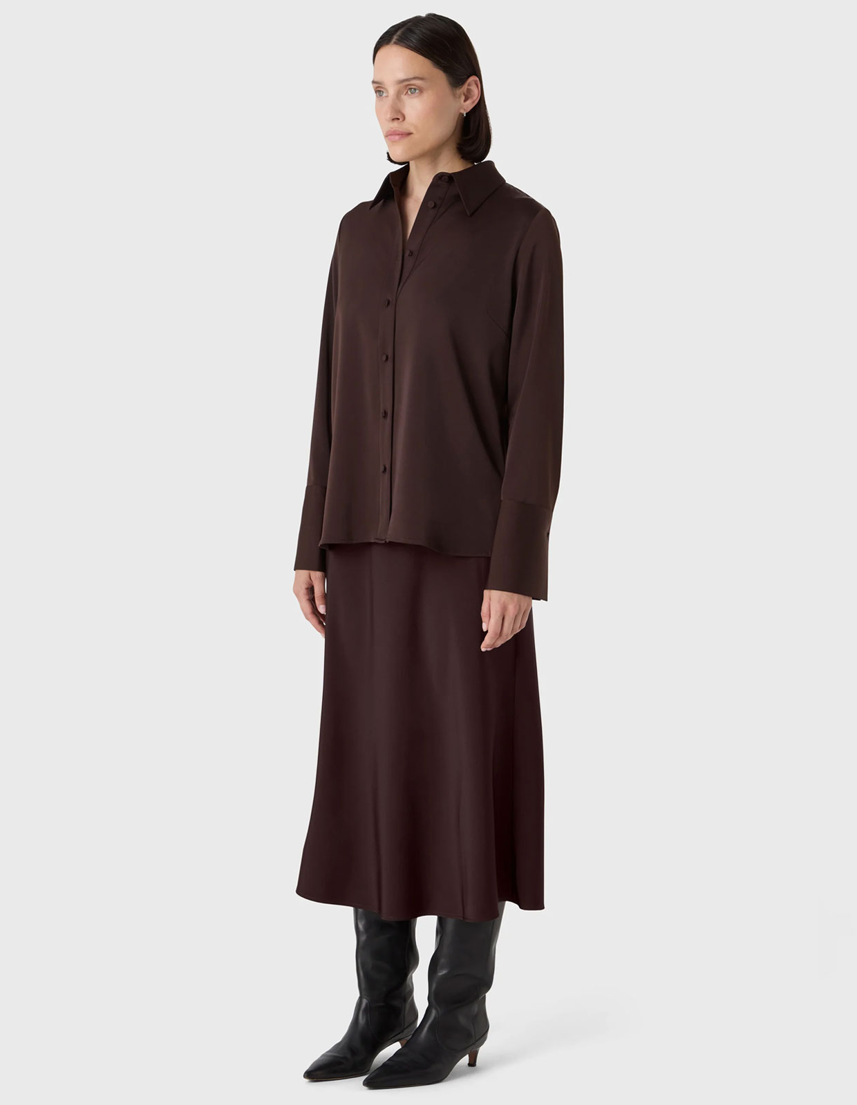 Ally Kjol Mörkbrun 38