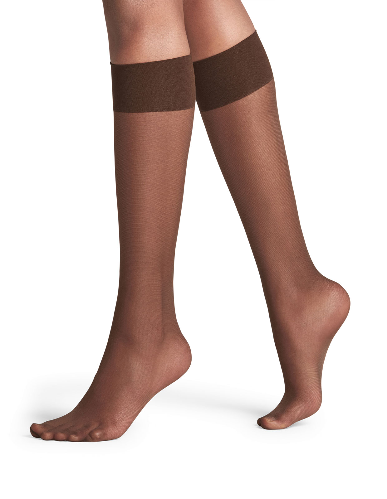 Pure Matt Knee High 20 DEN Knästrumpor Mörkbrun