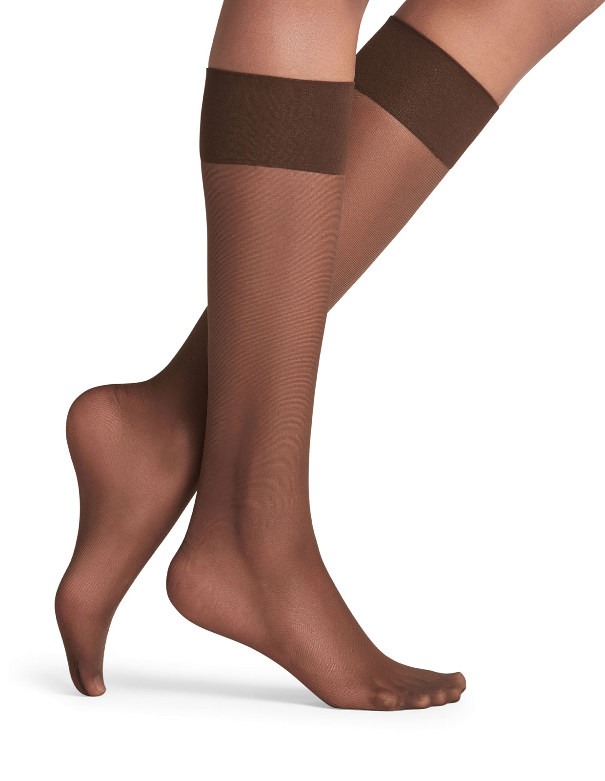 Pure Matt Knee High 20 DEN Knästrumpor Mörkbrun 39-42