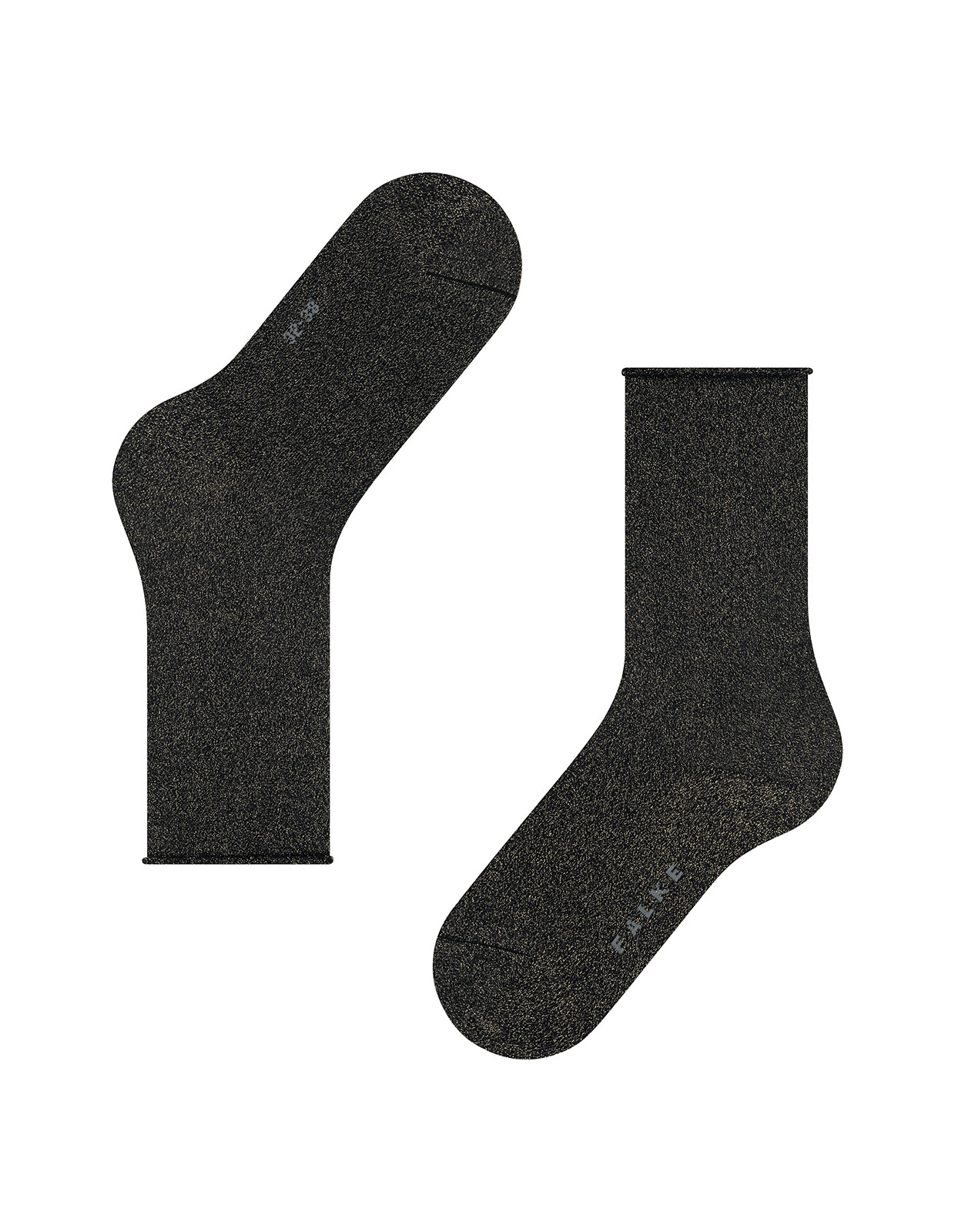 Shiny Sock Strumpor Svartguld 39-42