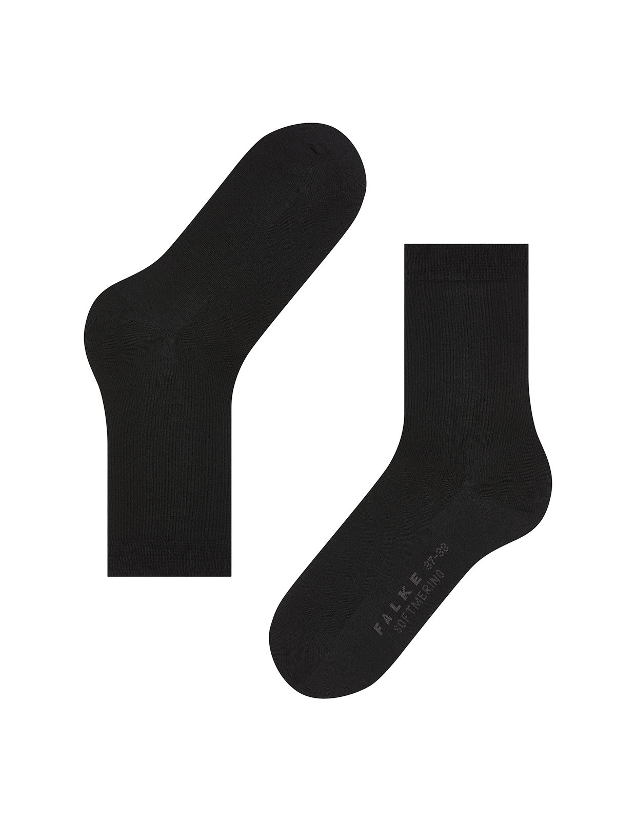 Soft Merino Sock Strumpor Svart 35-36