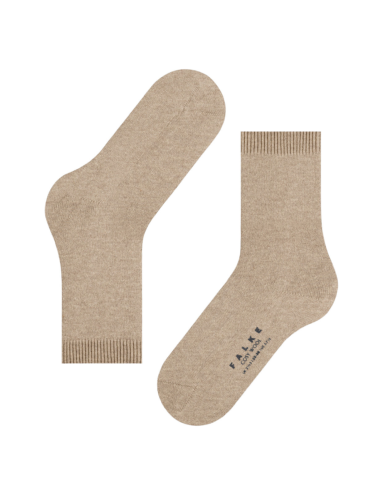 Cosy Wool Sock Beige Melerad