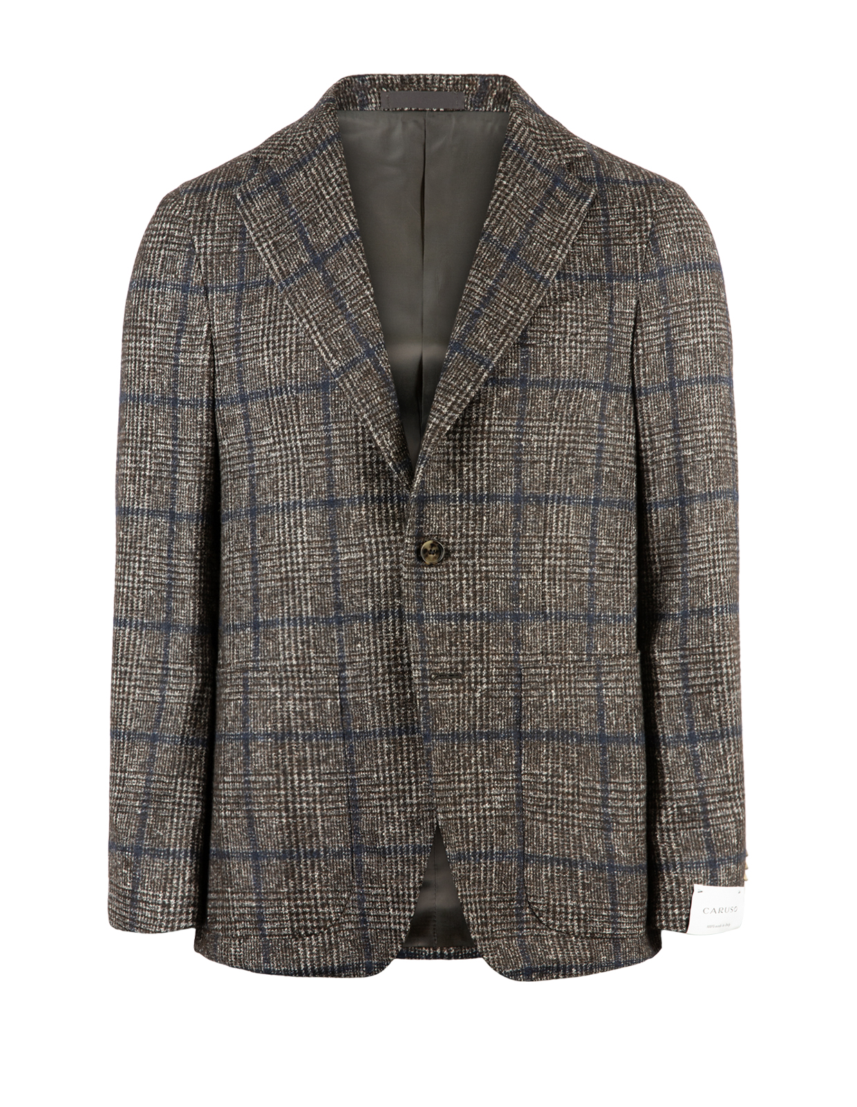 Aida Kavaj Baby Alpacka Rutig Svart/Brun/Blå 46