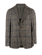 Aida Kavaj Baby Alpacka Rutig Svart/Brun/Blå 46