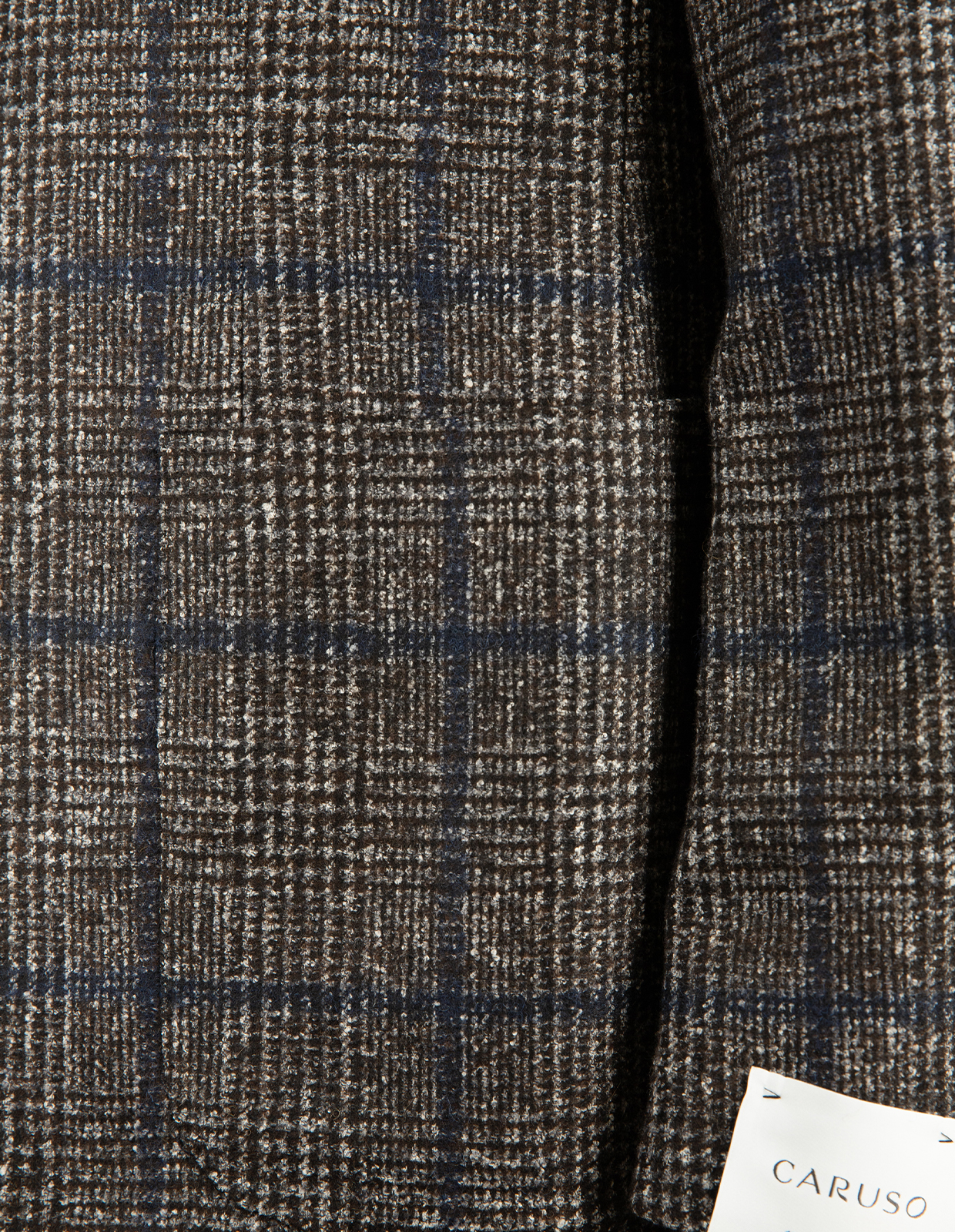 Aida Kavaj Baby Alpacka Rutig Svart/Brun/Blå 46