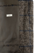 Aida Kavaj Baby Alpacka Rutig Svart/Brun/Blå 46