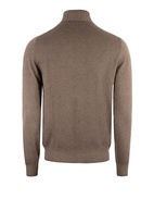 Zip Cardigan Ull Cashmere Brun 46