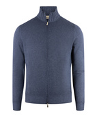 Zip Cardigan Ull Cashmere Navy 46