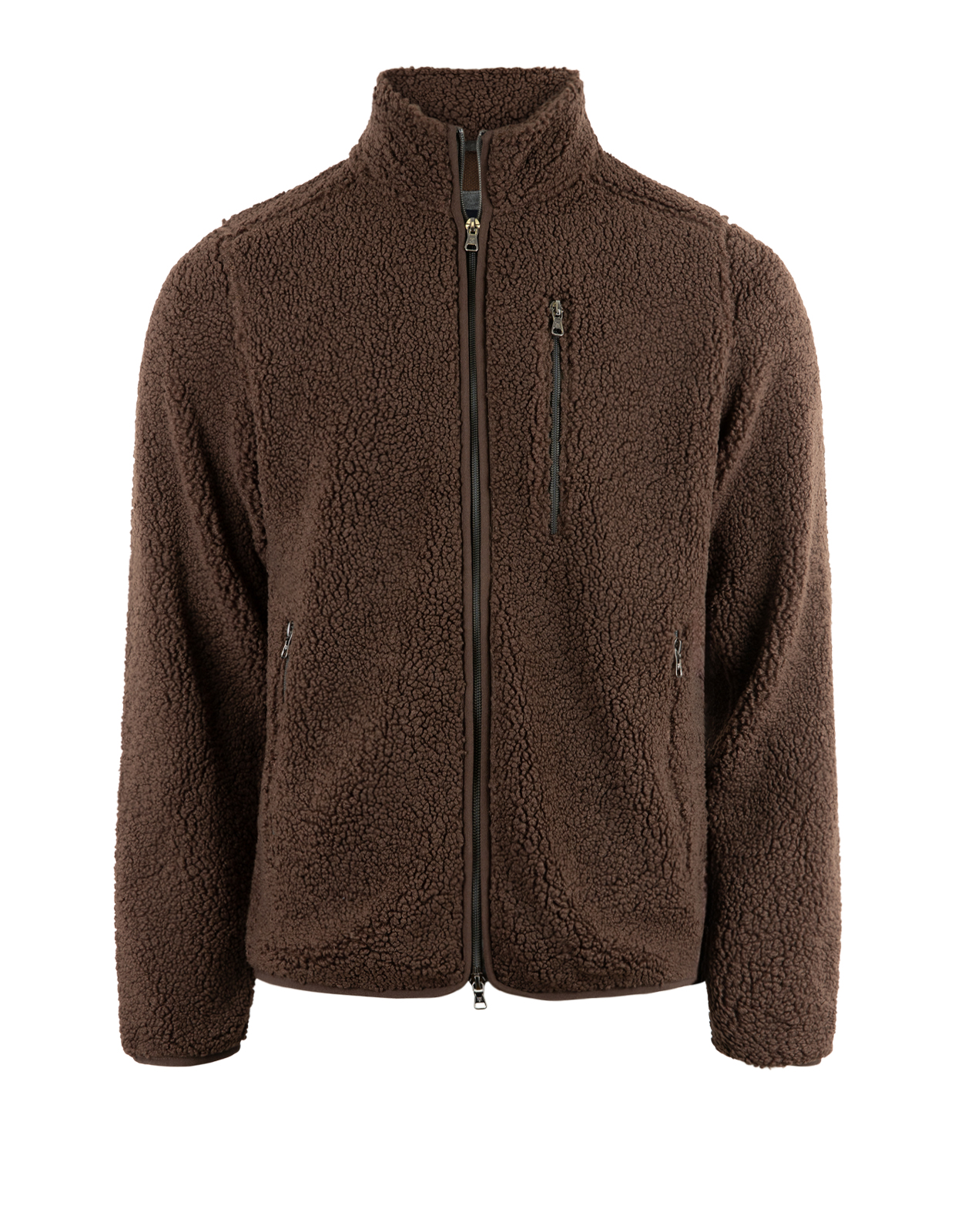 Pile Jacka Fleece Mörkbrun