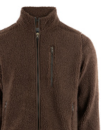 Pile Jacka Fleece Mörkbrun XXL