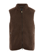 Pile Väst Fleece Mörkbrun