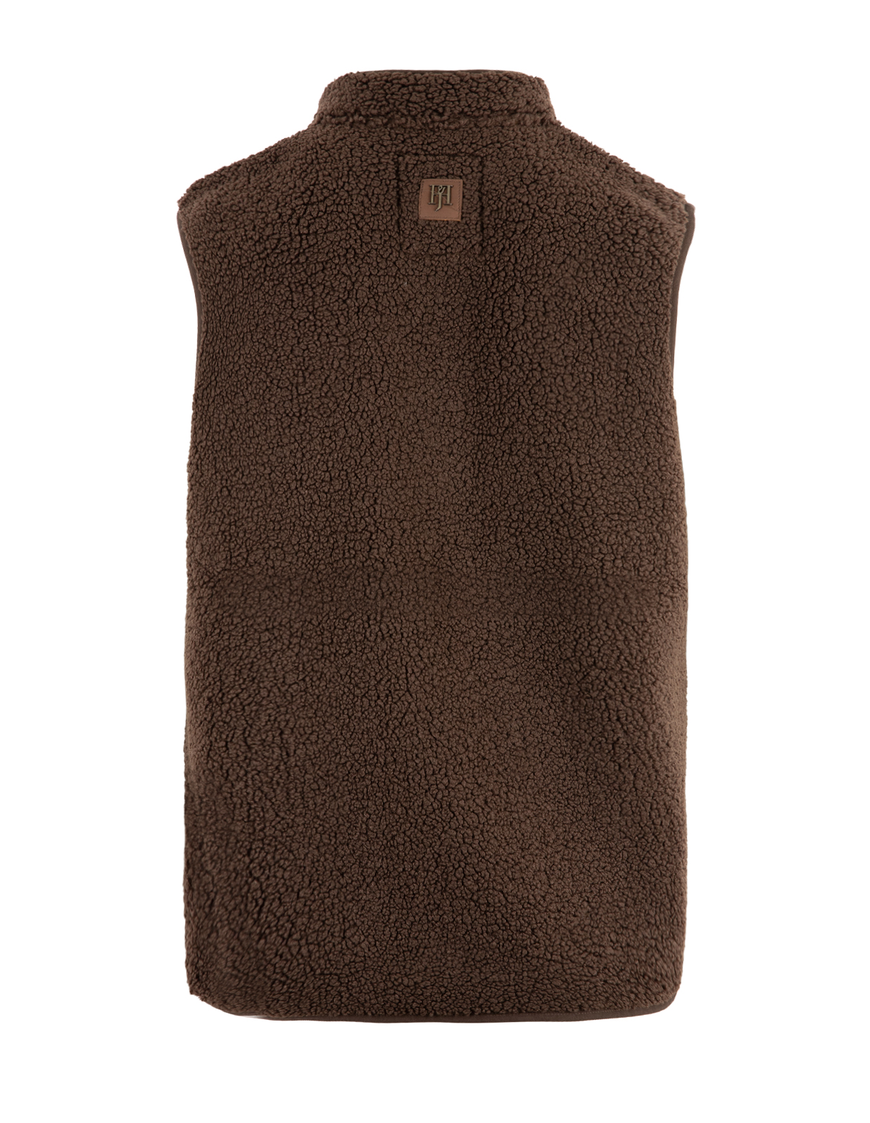 Pile Väst Fleece Mörkbrun