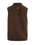 Pile Väst Fleece Mörkbrun