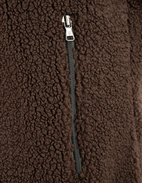 Pile Väst Fleece Mörkbrun