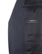 Firenze Kostym Ull Glencheck Blå 54