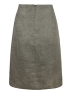 Linnen Skirt Olive Stl 34