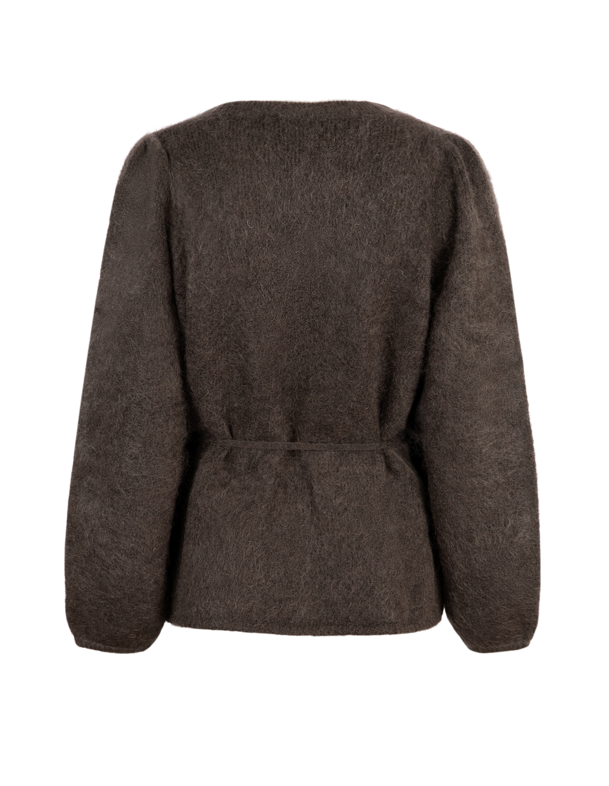 Fredrikke Cardigan Mohair Mörkbrun