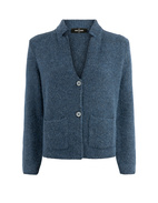 Cardigan Alpacka/Ull Denimblå 48