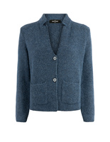 Cardigan Alpacka/Ull Denimblå 48