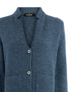 Cardigan Alpacka/Ull Denimblå 48