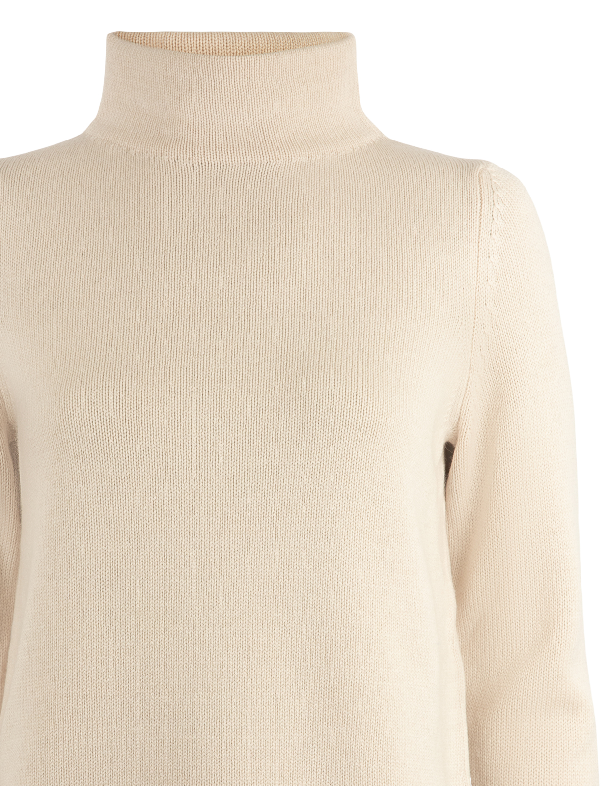 Polotröja Ull/Cashmere Ljusbeige 46