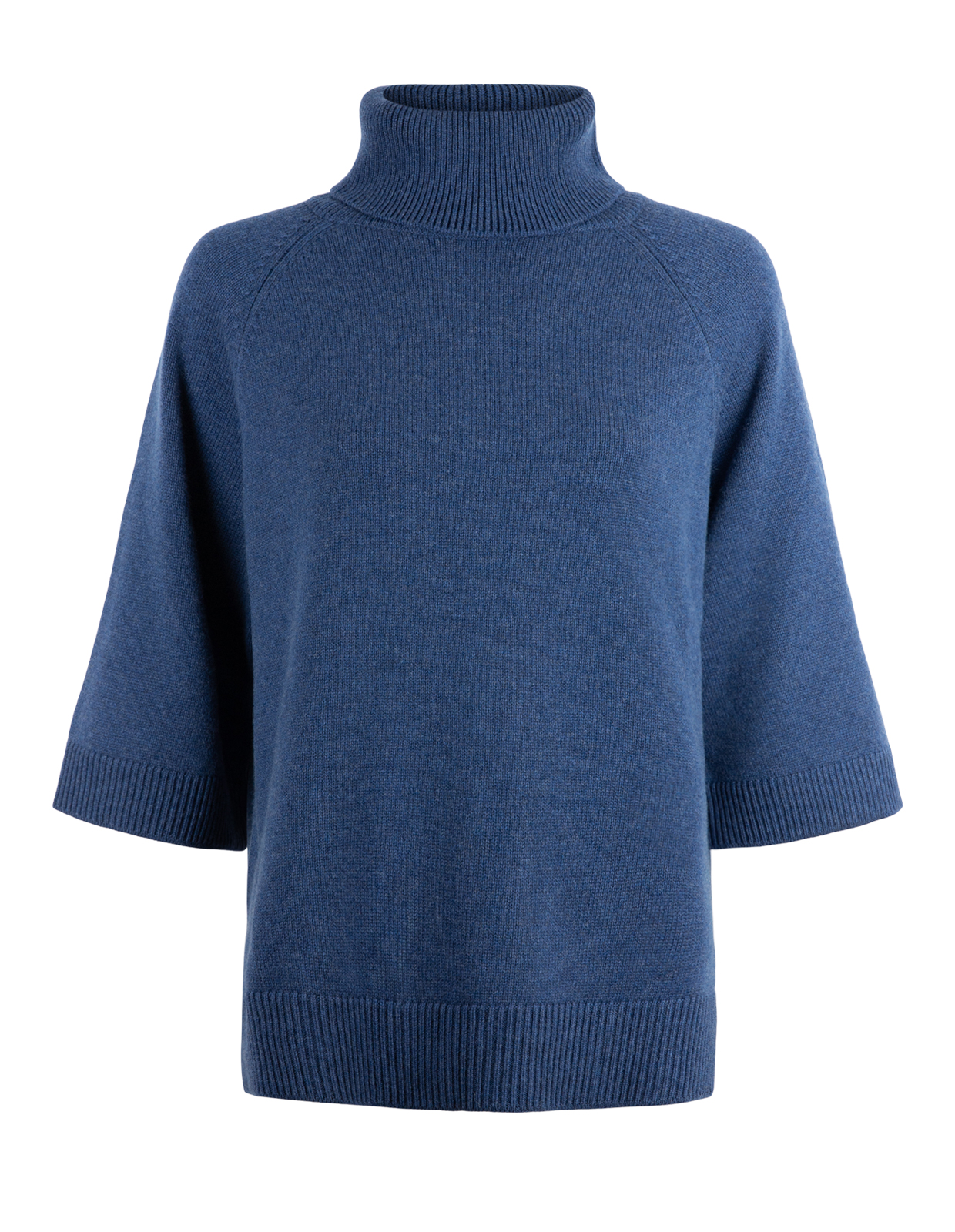 Polo Poncho Tröja Denimblå