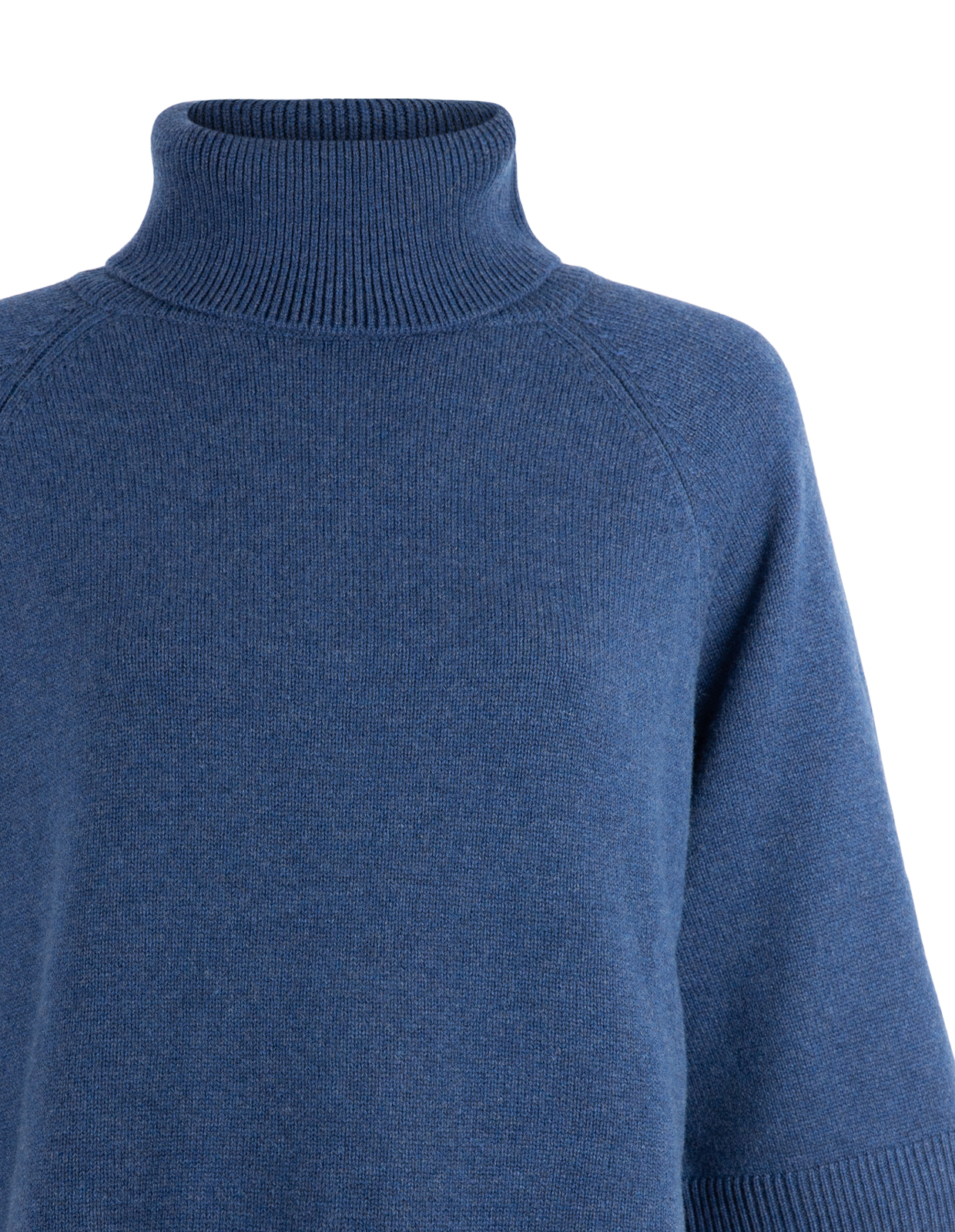 Polo Poncho Tröja Denimblå 40