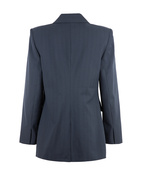 Pinstriped Kavaj Navy Randig S