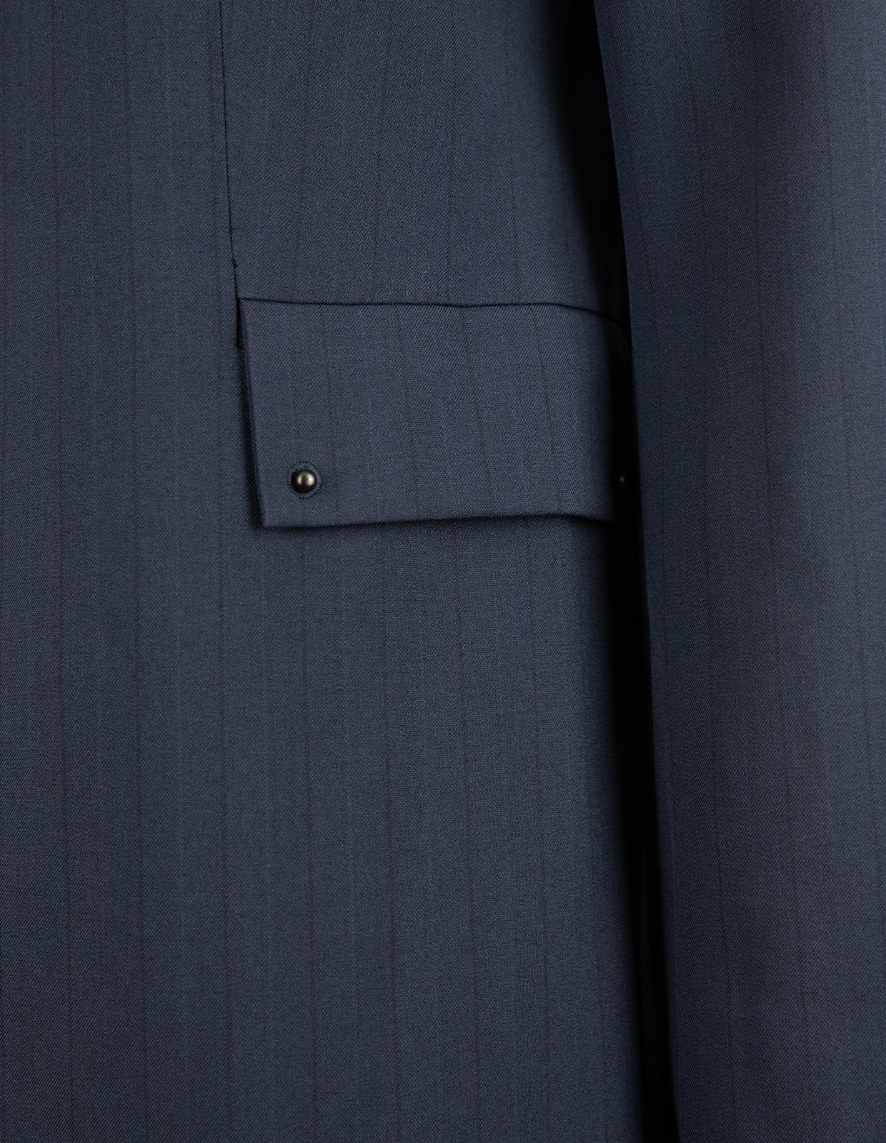 Pinstriped Kavaj Navy Randig S