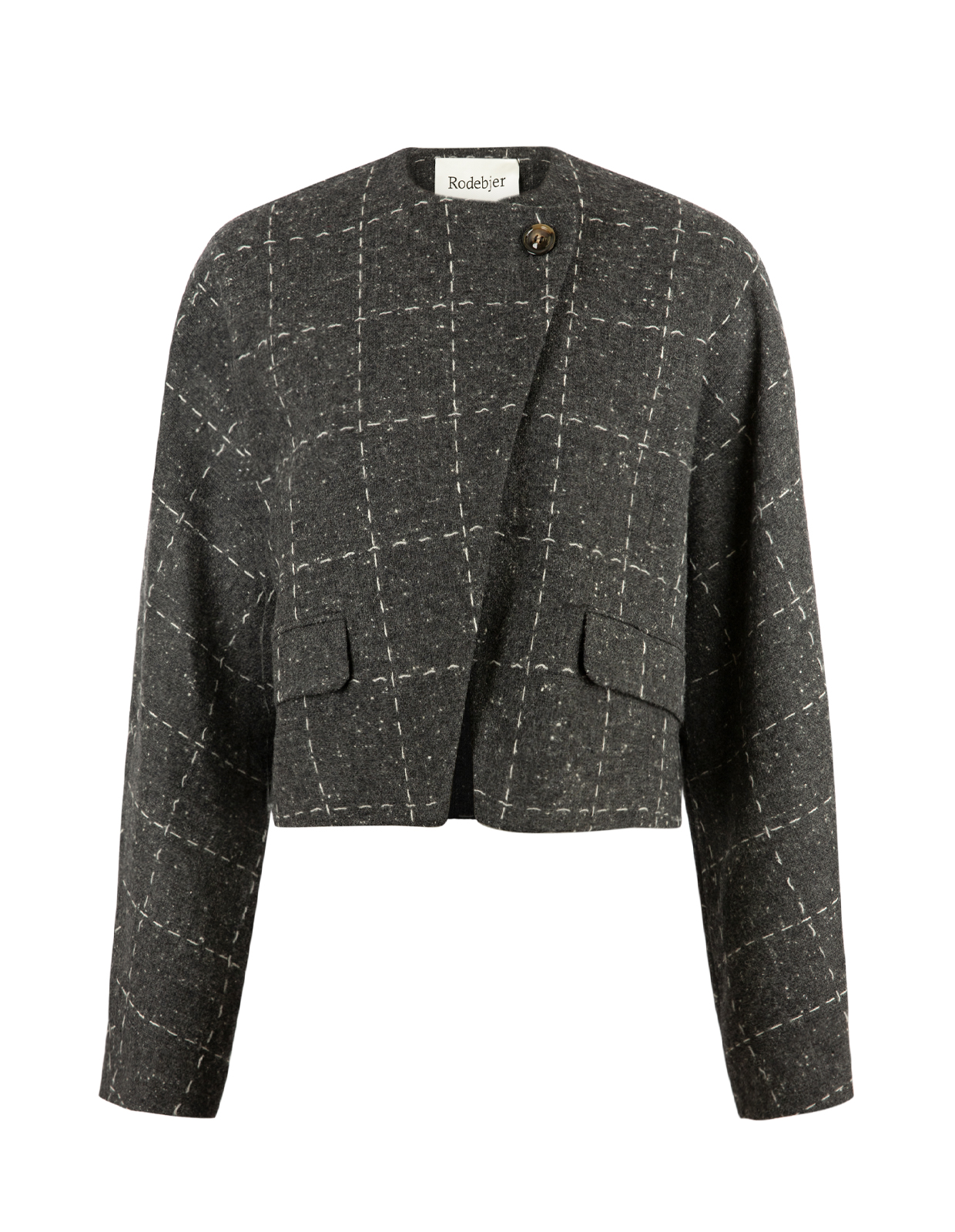 Zola Kavaj Ull Grå Rutig M