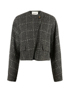 Zola Kavaj Ull Grå Rutig M