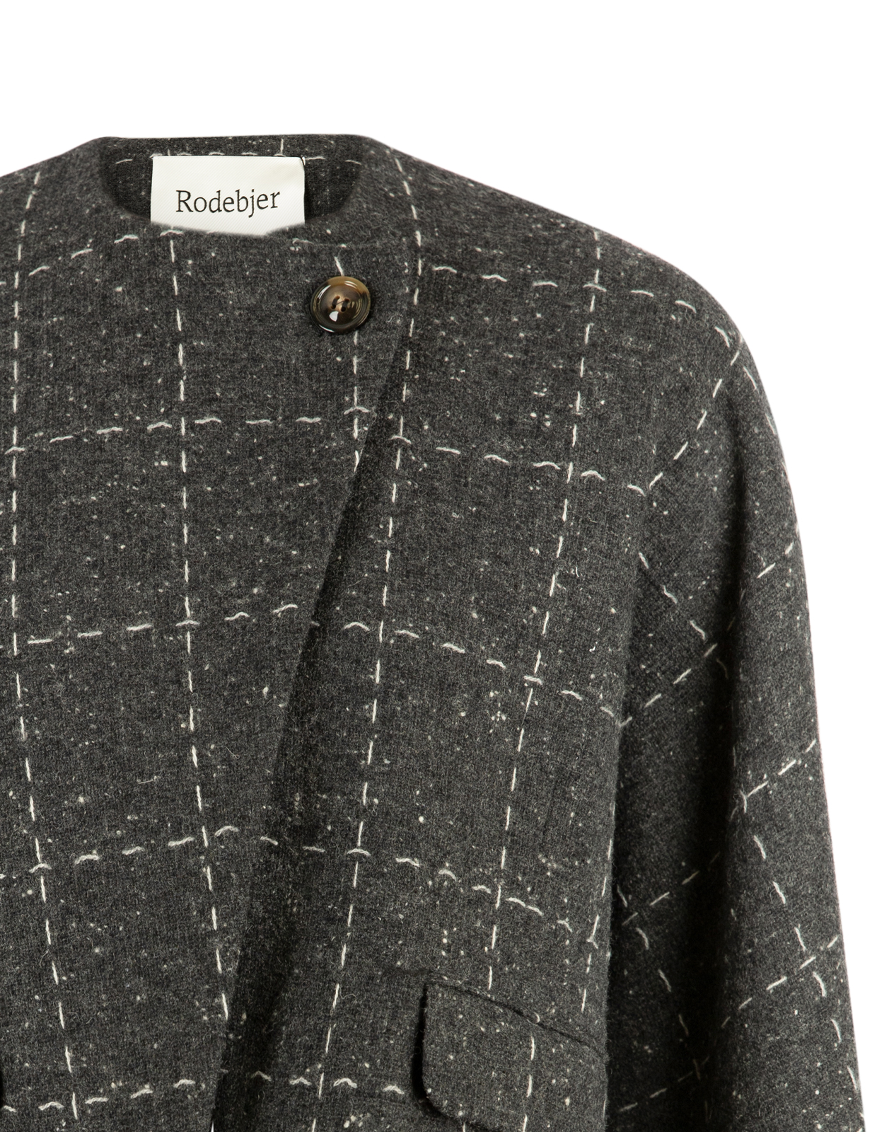 Zola Kavaj Ull Grå Rutig M