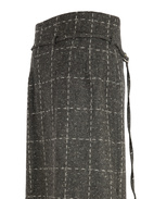 Blanket Kjol Ull Grå Rutig M