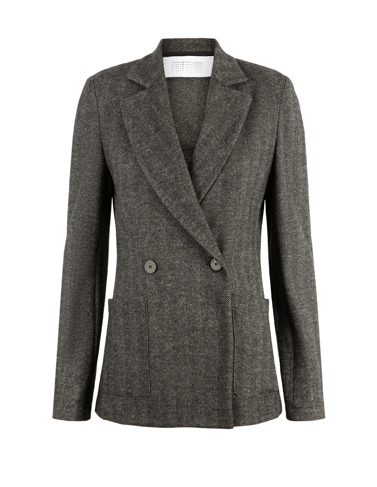 Kavaj Svart Melerad 44