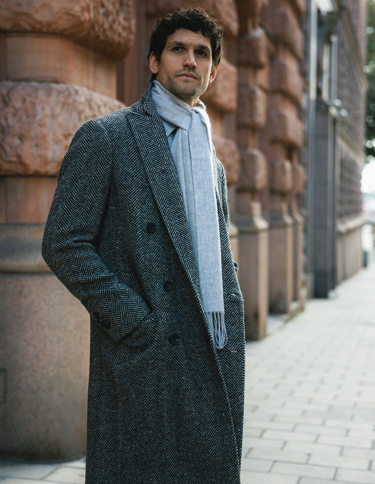 Sartorial Rock Ull Fiskben Grå