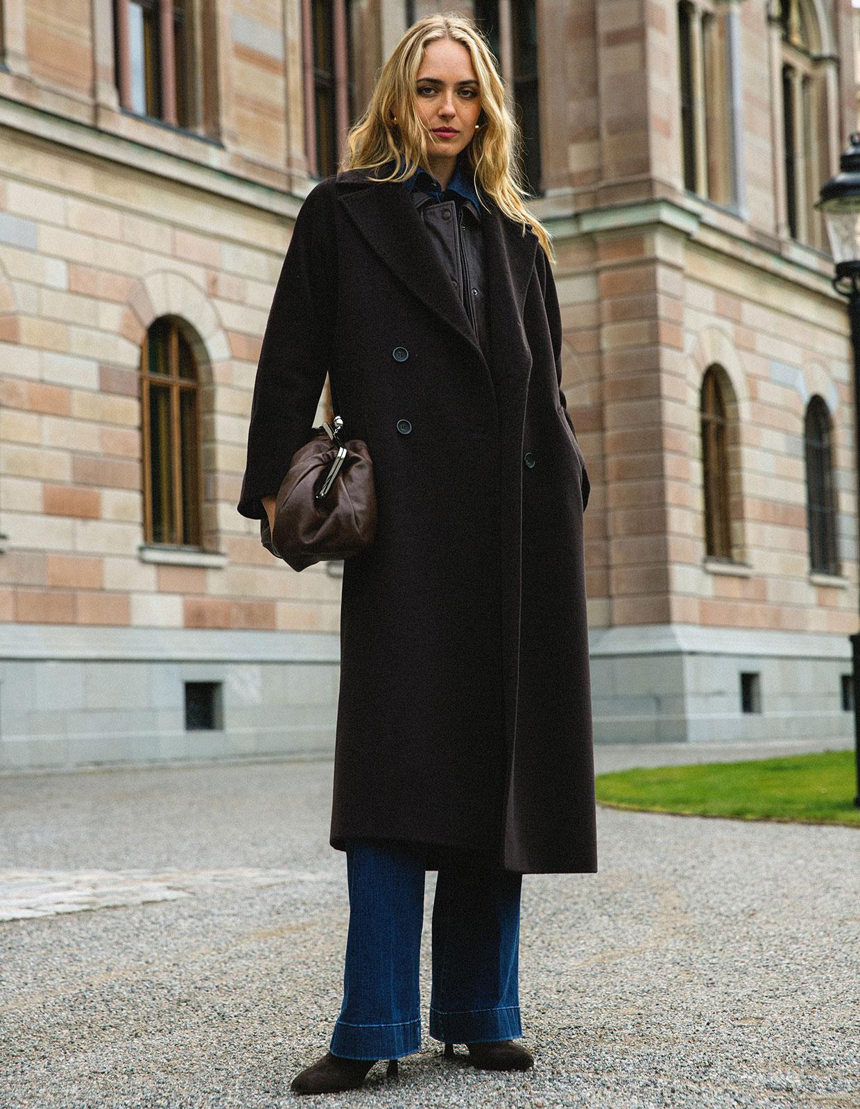 Oversized Kappa Mörkbrun 50