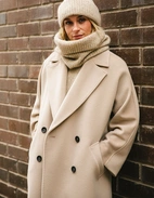 Oversized Kappa Ljusbeige