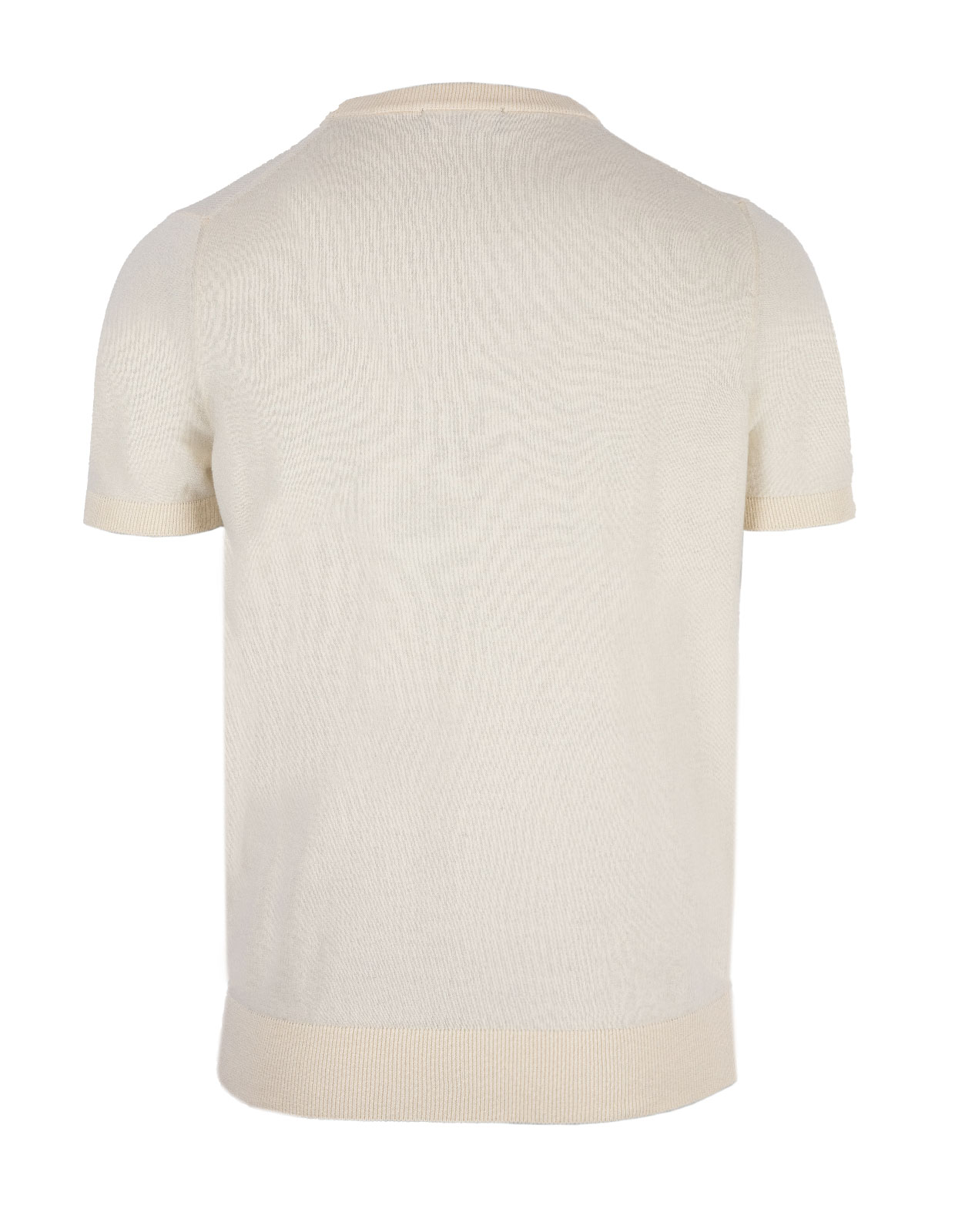 T-Shirt Knitted Cotton Panna Stl XXL