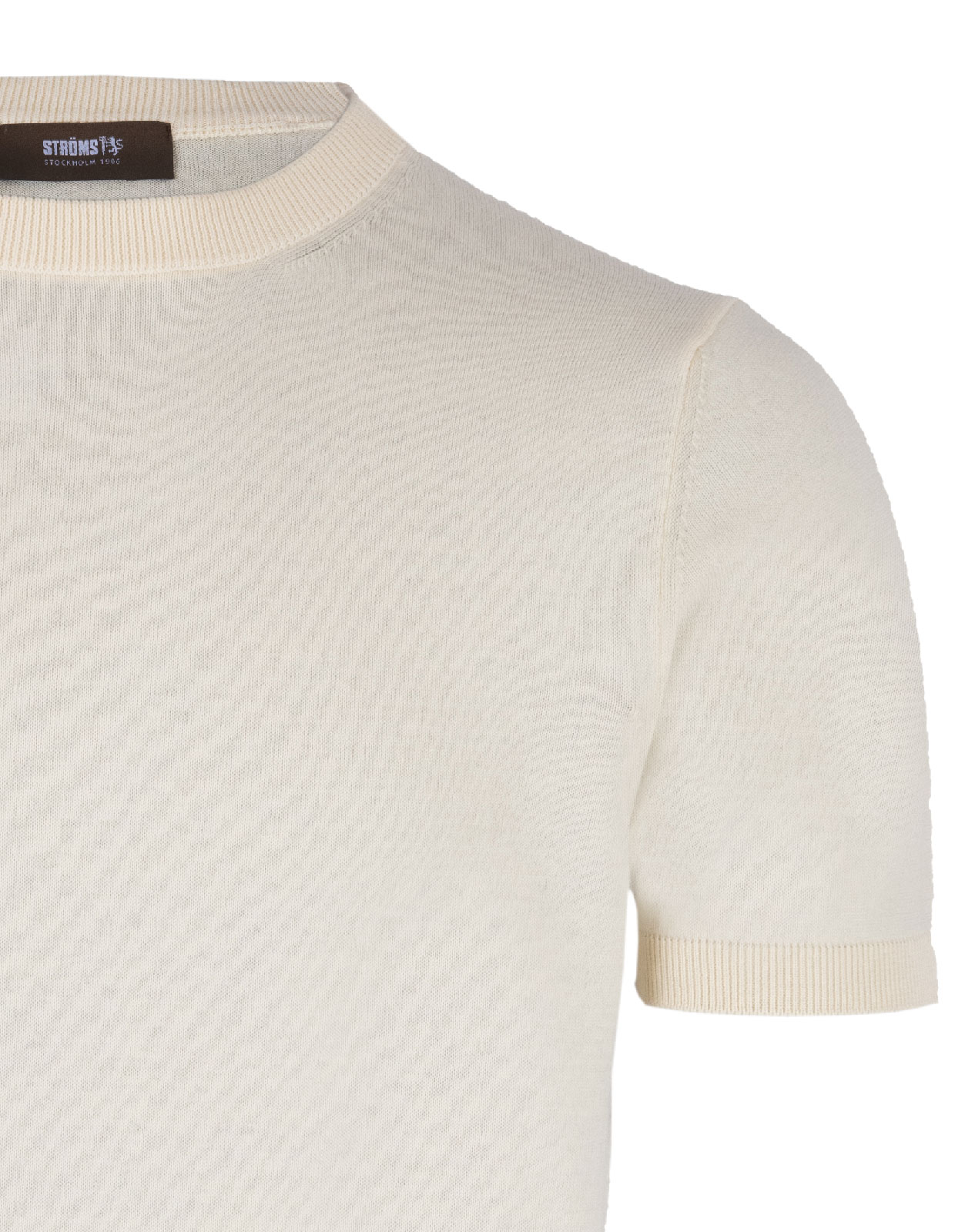 T-Shirt Knitted Cotton Panna Stl XL