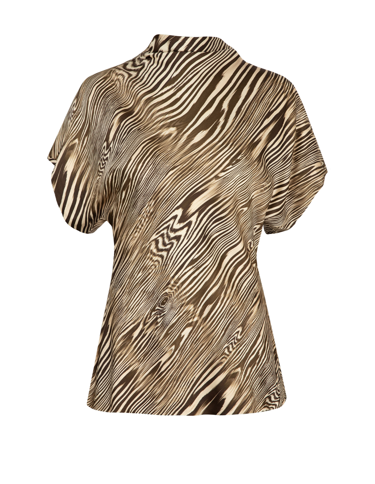 Otilia Top Brun Mönstrad M